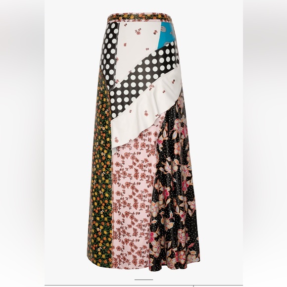 ZARA ATELIER PRINTED 100% LEATHER SKIRT LIMITED EDITION - Picture 7 of 16